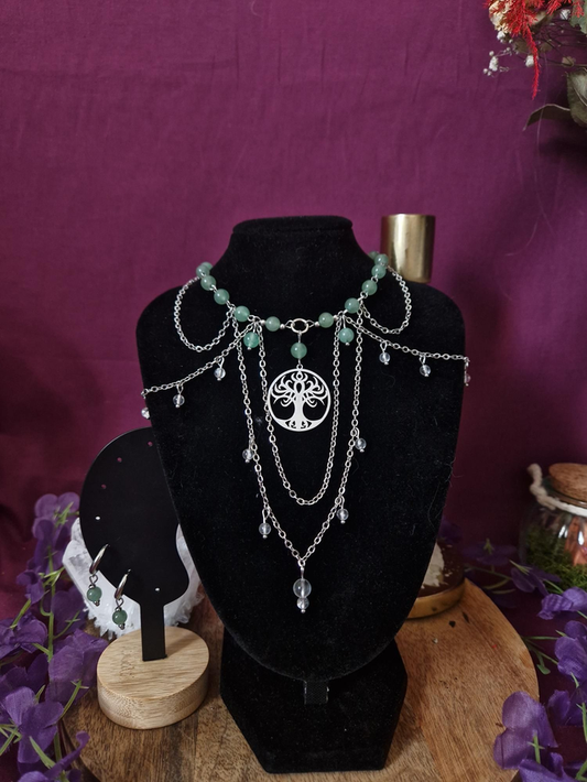 Parure Yggradsil — Les Mains d'Elora